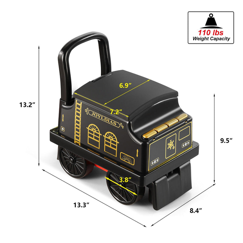 Load image into Gallery viewer, Interactive 6V Electric Kids Train Set with Track, Carriage, Lights, Whistle, Music, Storytelling, and Storage
