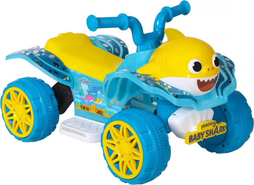 Load image into Gallery viewer, Interactive Baby Shark 6V Quad Ride-On with Light-Up Handlebars and Catchy Song

