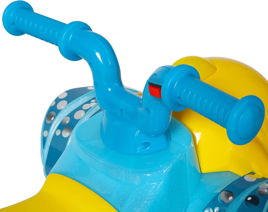 Interactive Baby Shark 6V Quad Ride-On with Light-Up Handlebars and Catchy Song