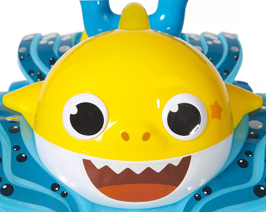 Interactive Baby Shark 6V Quad Ride-On with Light-Up Handlebars and Catchy Song