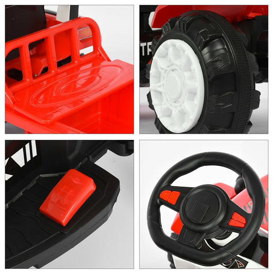 Interactive Electric Tractor Scooter for Kids with Detachable Trailer - Perfect for Playtime Fun!