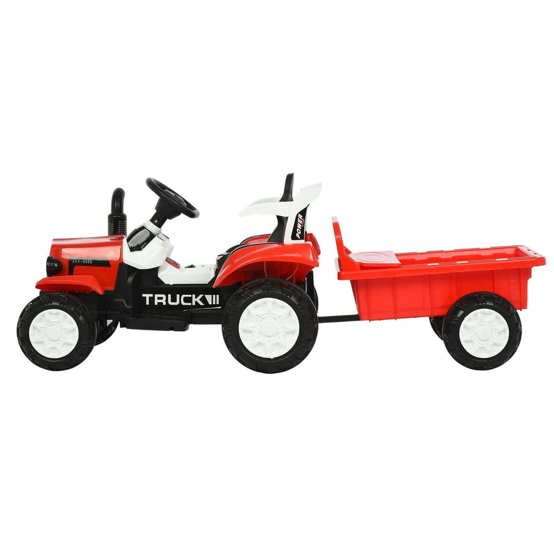 Load image into Gallery viewer, Interactive Electric Tractor Scooter for Kids with Detachable Trailer - Perfect for Playtime Fun!
