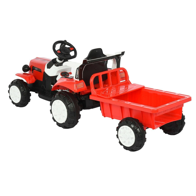 Load image into Gallery viewer, Interactive Electric Tractor Scooter for Kids with Detachable Trailer - Perfect for Playtime Fun!
