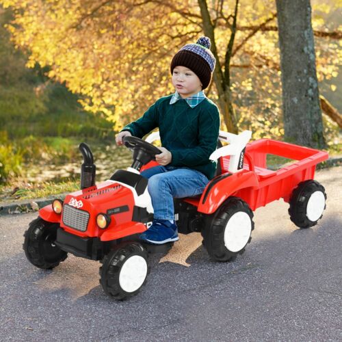 Load image into Gallery viewer, Interactive Electric Tractor Set with Detachable Cars for Toddlers 1-3 Years
