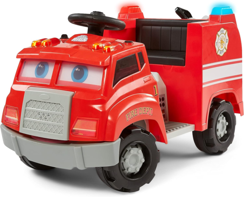 Load image into Gallery viewer, Interactive Fire Truck Ride-On Toy for Toddlers Ages 1.5-4 Years - Powered by 6 Volt Battery
