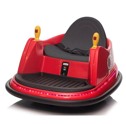 Interactive LED Bumper Car for Kids and Toddlers with Remote Control - Red