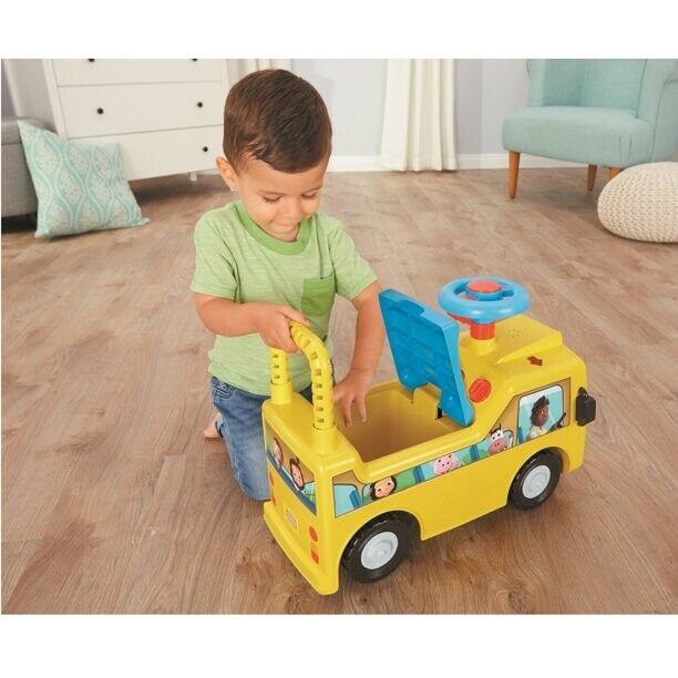 Load image into Gallery viewer, Interactive Push Car Toy for Toddlers: Wheels on the Bus Ride-On Fun for Ages 1-3 Years
