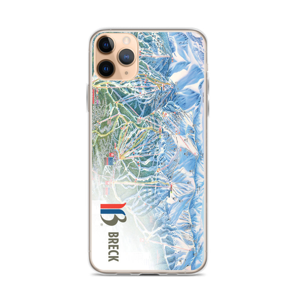 Breckenridge Trail Map iPhone Case