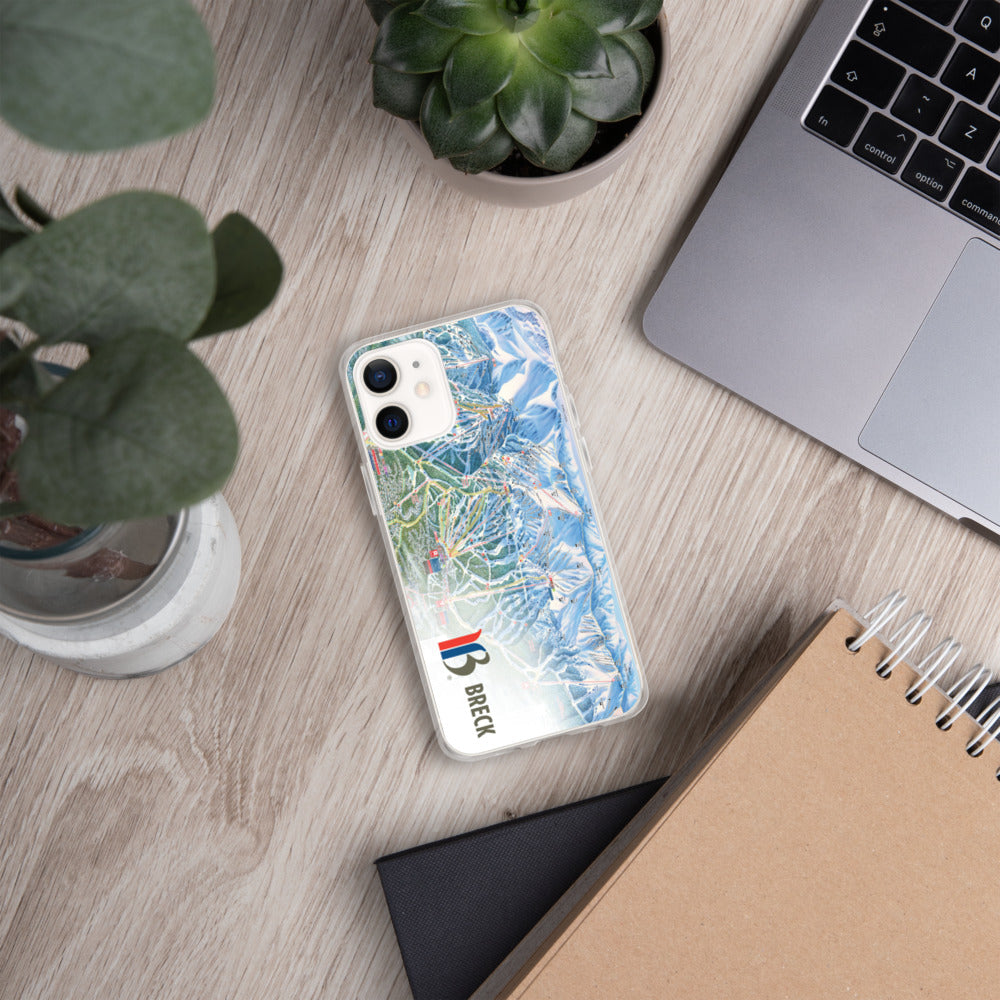 Breckenridge Trail Map iPhone Case