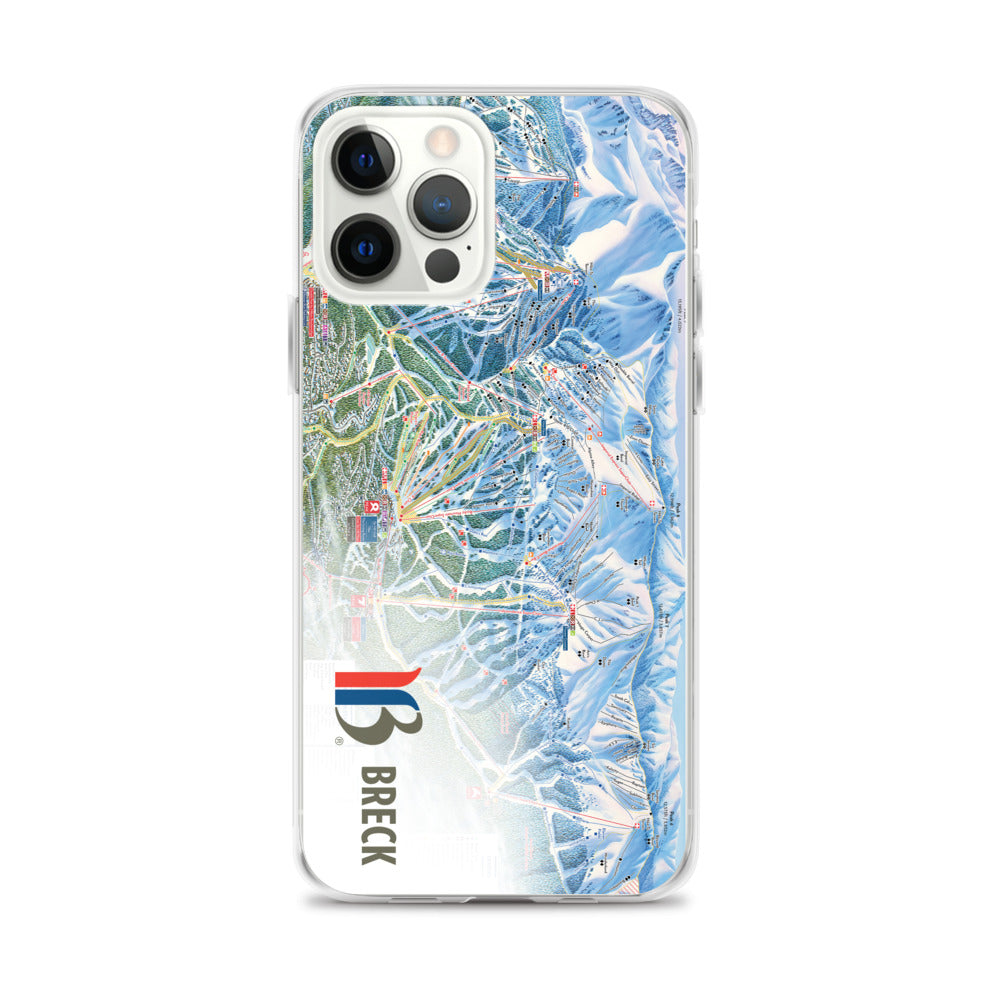 Breckenridge Trail Map iPhone Case