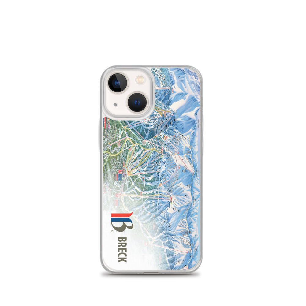 Breckenridge Trail Map iPhone Case
