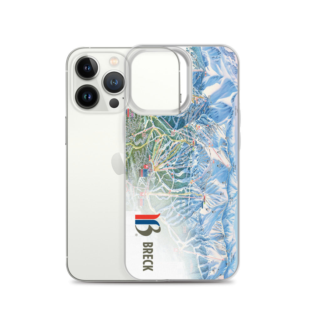 Breckenridge Trail Map iPhone Case