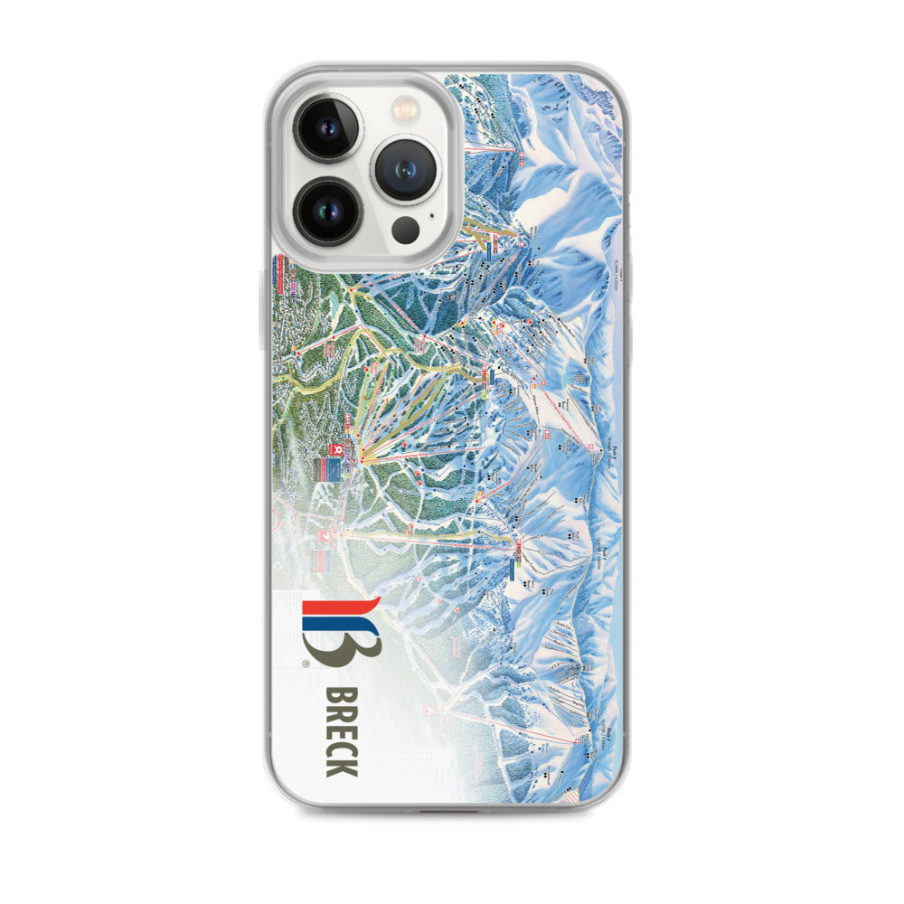 Breckenridge Trail Map iPhone Case