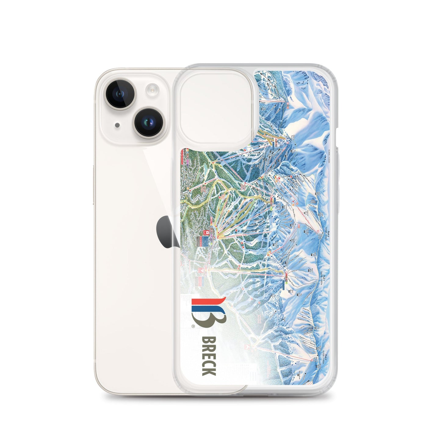 Breckenridge Trail Map iPhone Case