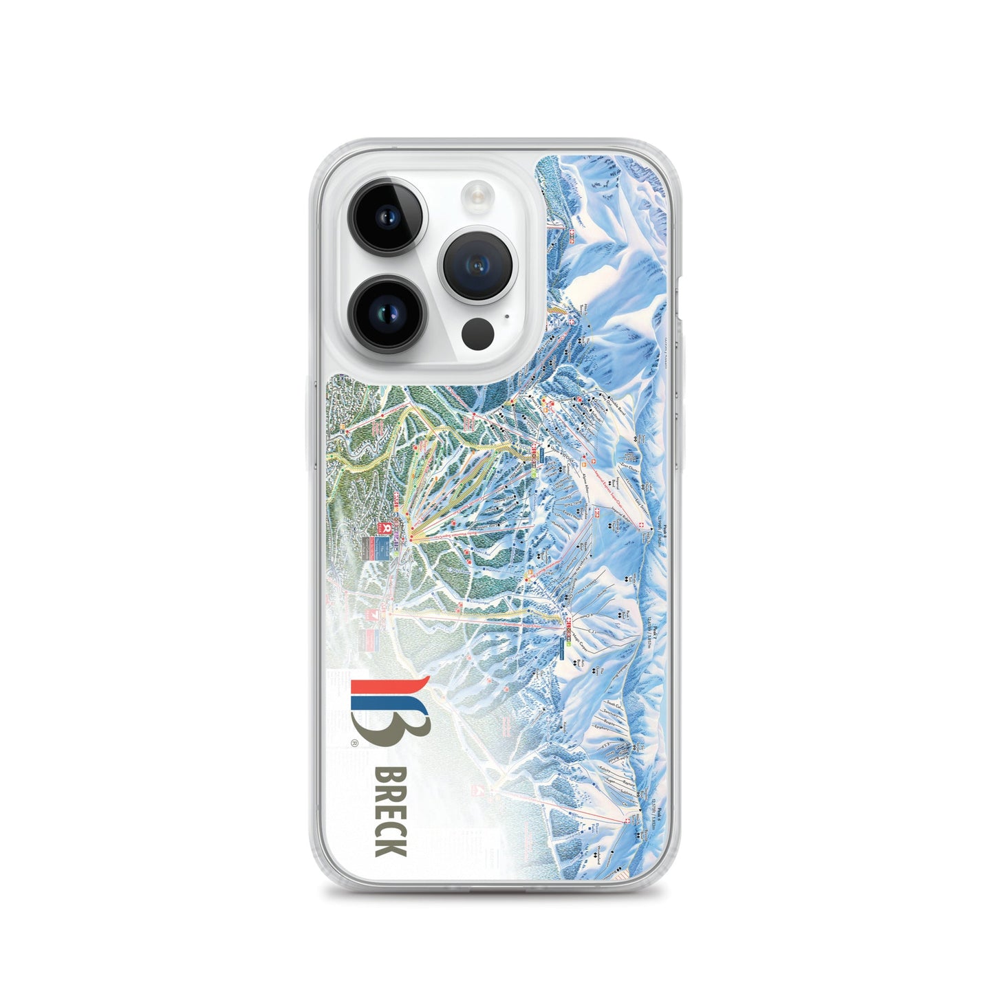 Breckenridge Trail Map iPhone Case