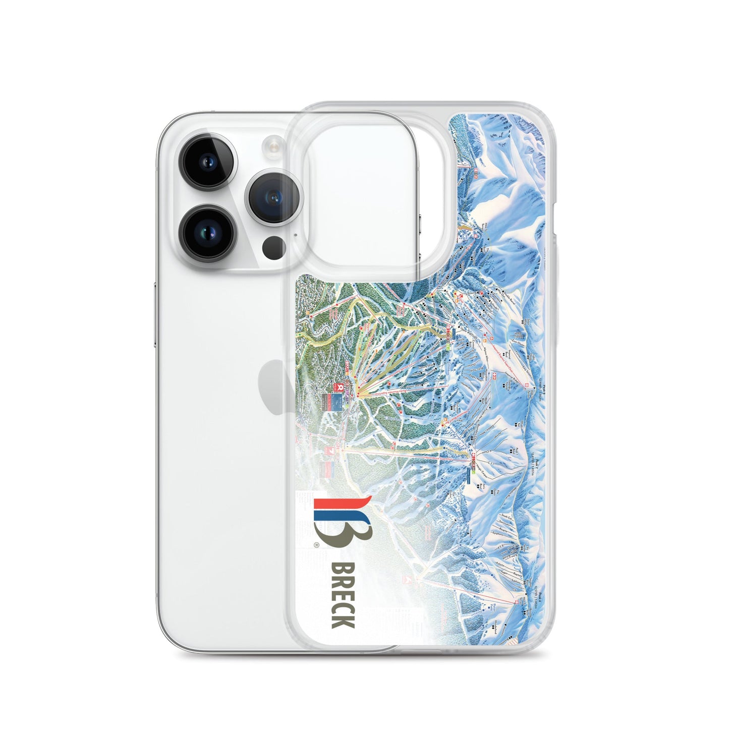 Breckenridge Trail Map iPhone Case