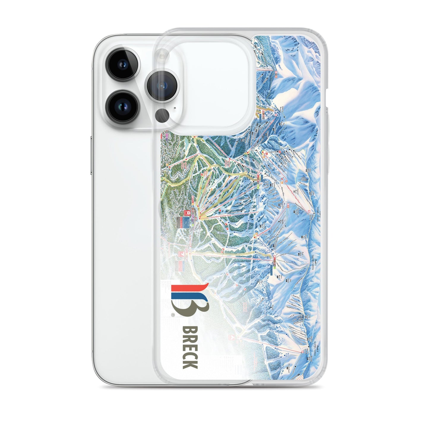 Breckenridge Trail Map iPhone Case