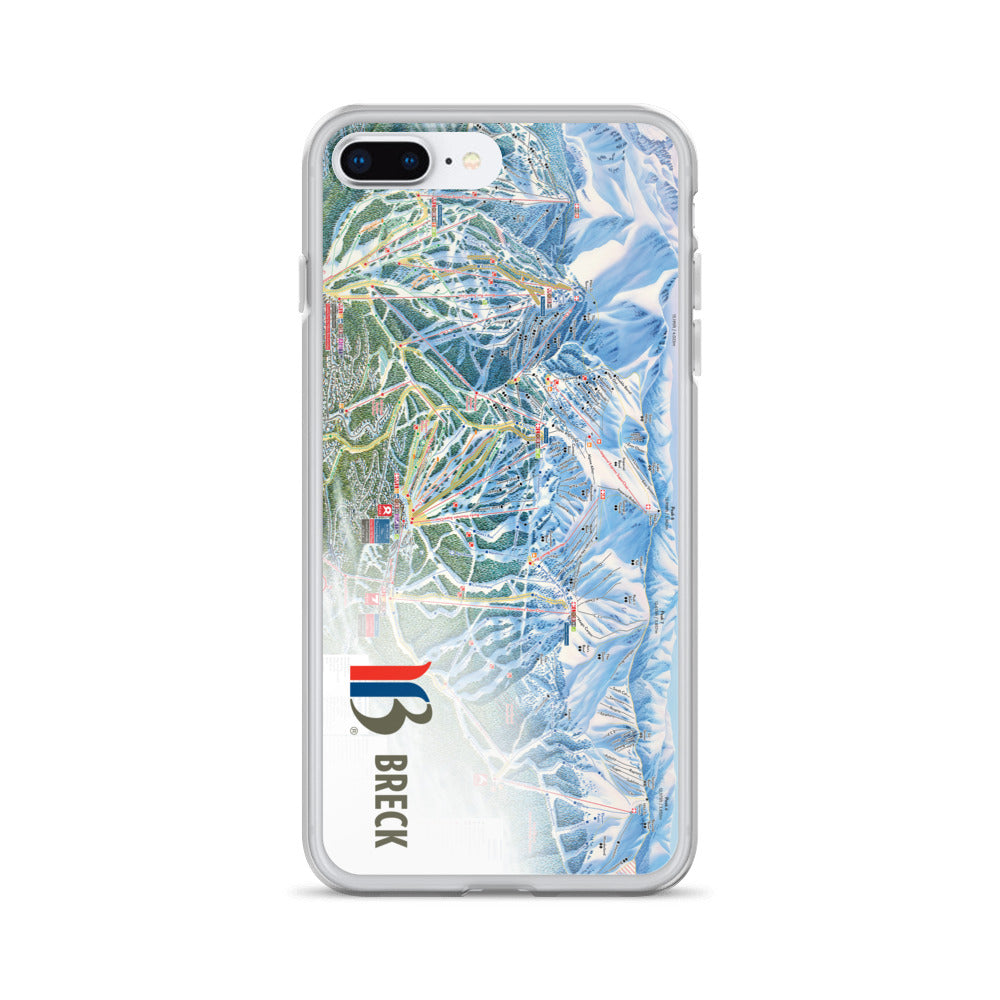 Breckenridge Trail Map iPhone Case