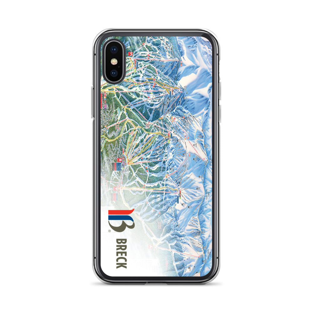 Breckenridge Trail Map iPhone Case