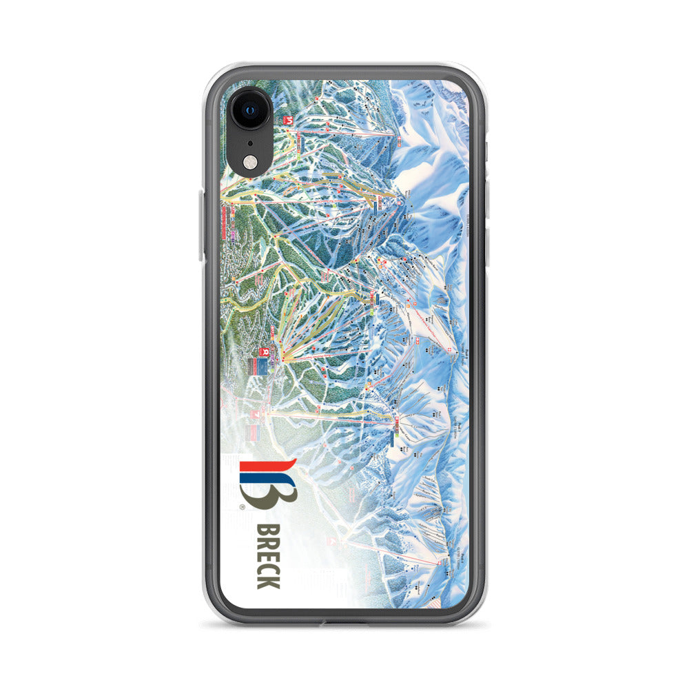 Breckenridge Trail Map iPhone Case