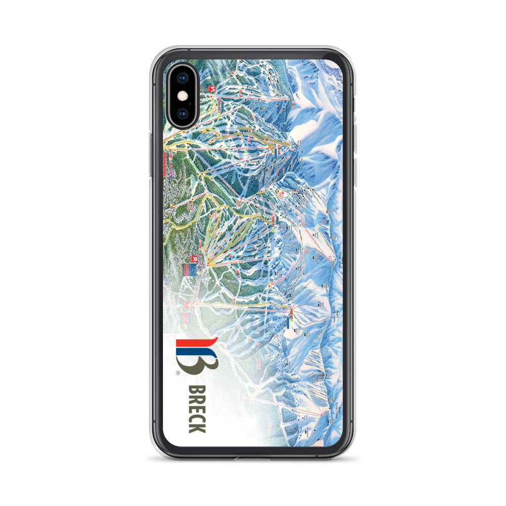Breckenridge Trail Map iPhone Case
