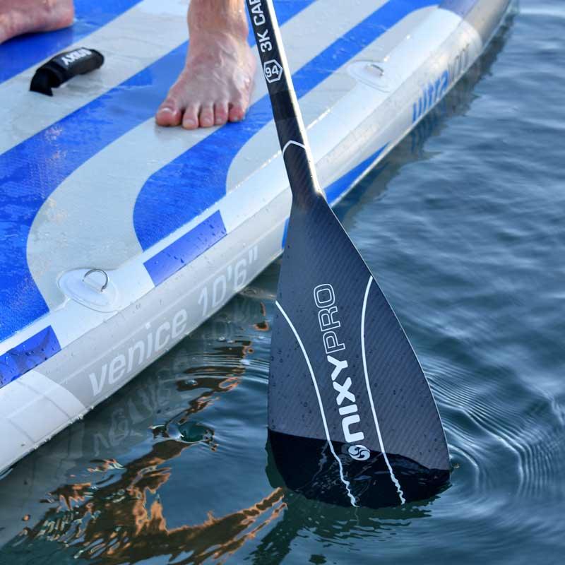 Load image into Gallery viewer, NIXY 3-Piece Adjustable 100% 3K Carbon Fiber SUP Pro Paddle
