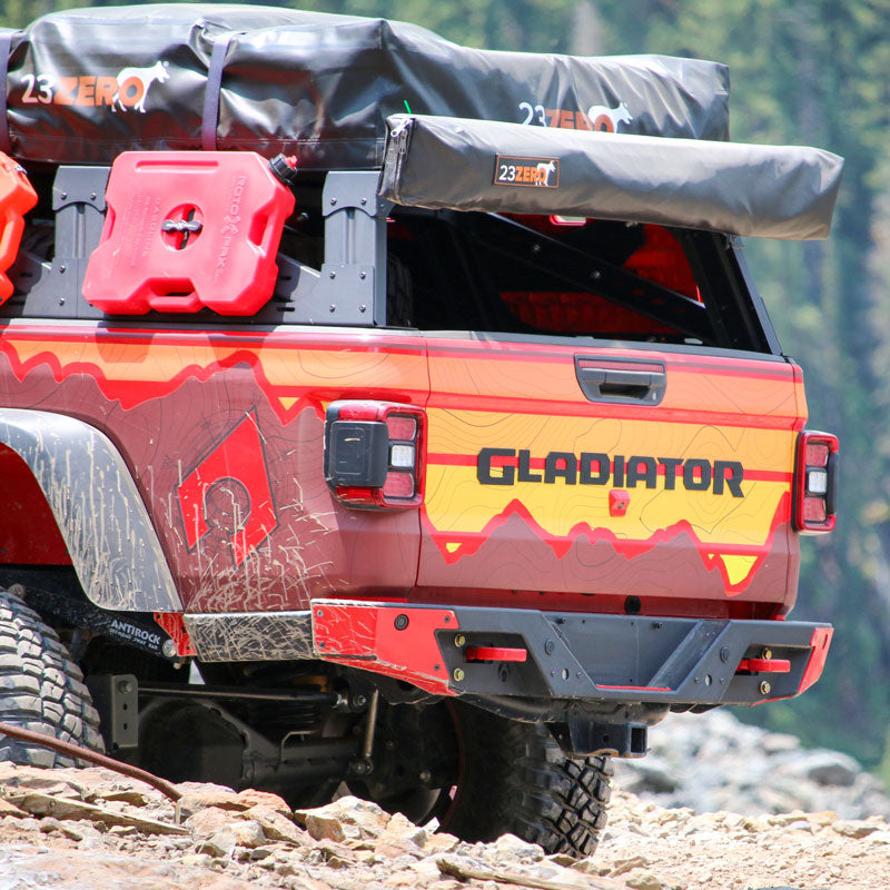 Load image into Gallery viewer, JT Exterior Package: Front and Rear Bumpers Free 50in Hood Light Bar Mount, Free Swaybar Skid, Free Hat, and $75.00 Instant Rebate!
