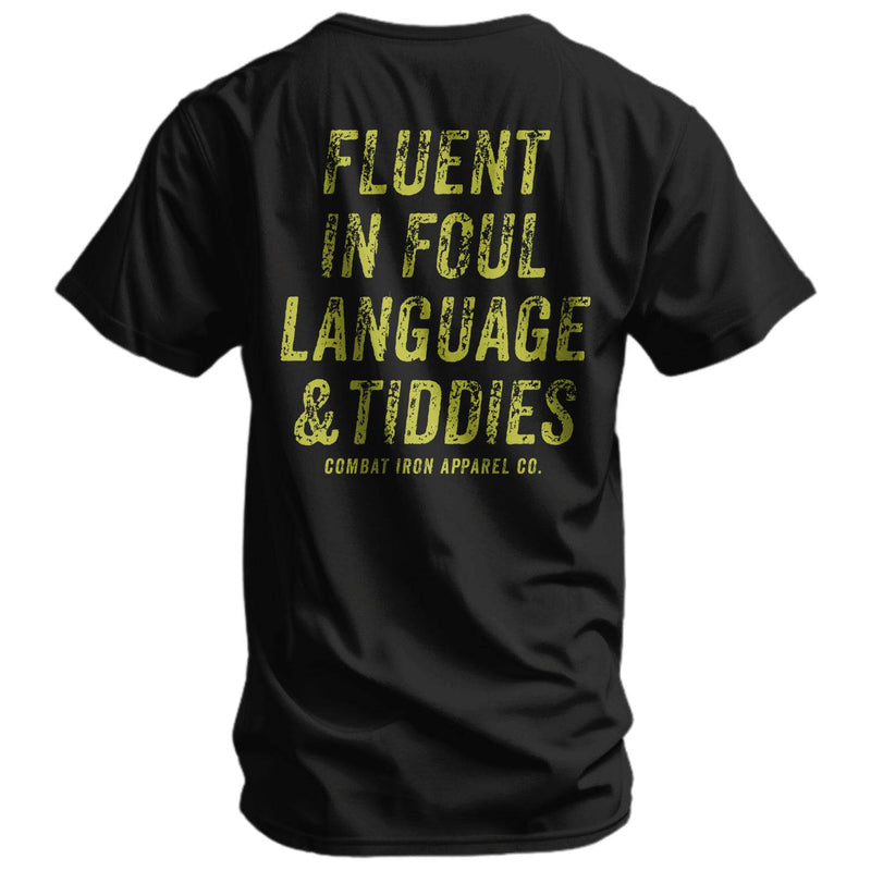 Load image into Gallery viewer, Fluent In Foul Language and Tiddies Men&#39;s T-Shirt

