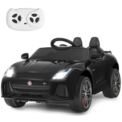 Jaguar F-Type SVR 12V Licensed Ride On Car for Kids with Music & Lights - Black