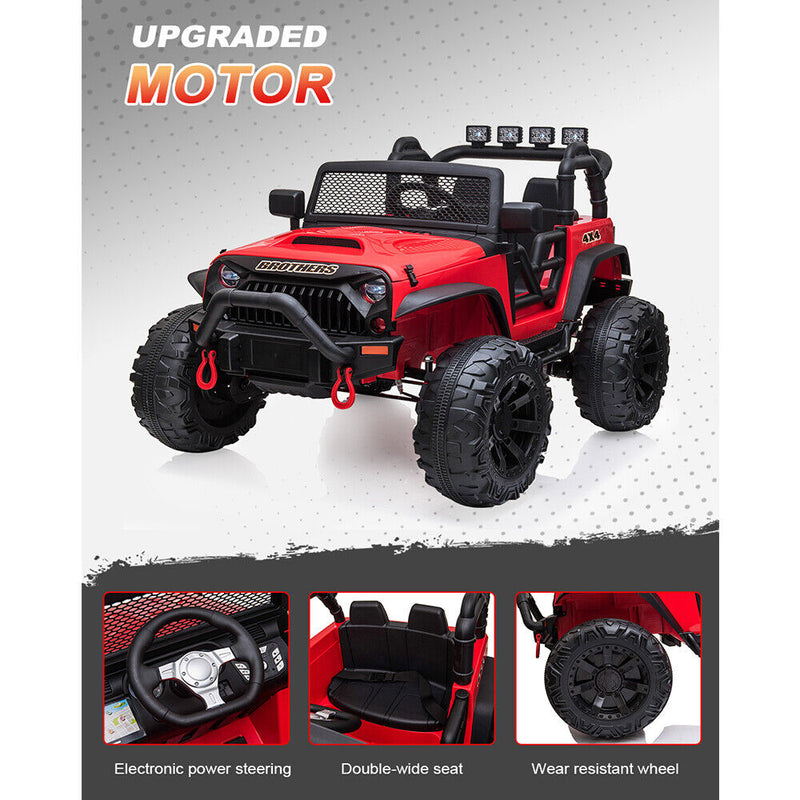 Load image into Gallery viewer, JEEP Double Drive Children&#39;s Ride-On Car with 40W*2 Motor and 12V7AH*1 Battery
