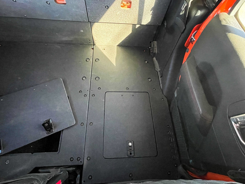 Load image into Gallery viewer, Jeep Gladiator 2019-Present JT 4 Door - Second Row Seat Delete Plate System - Extended Platform
