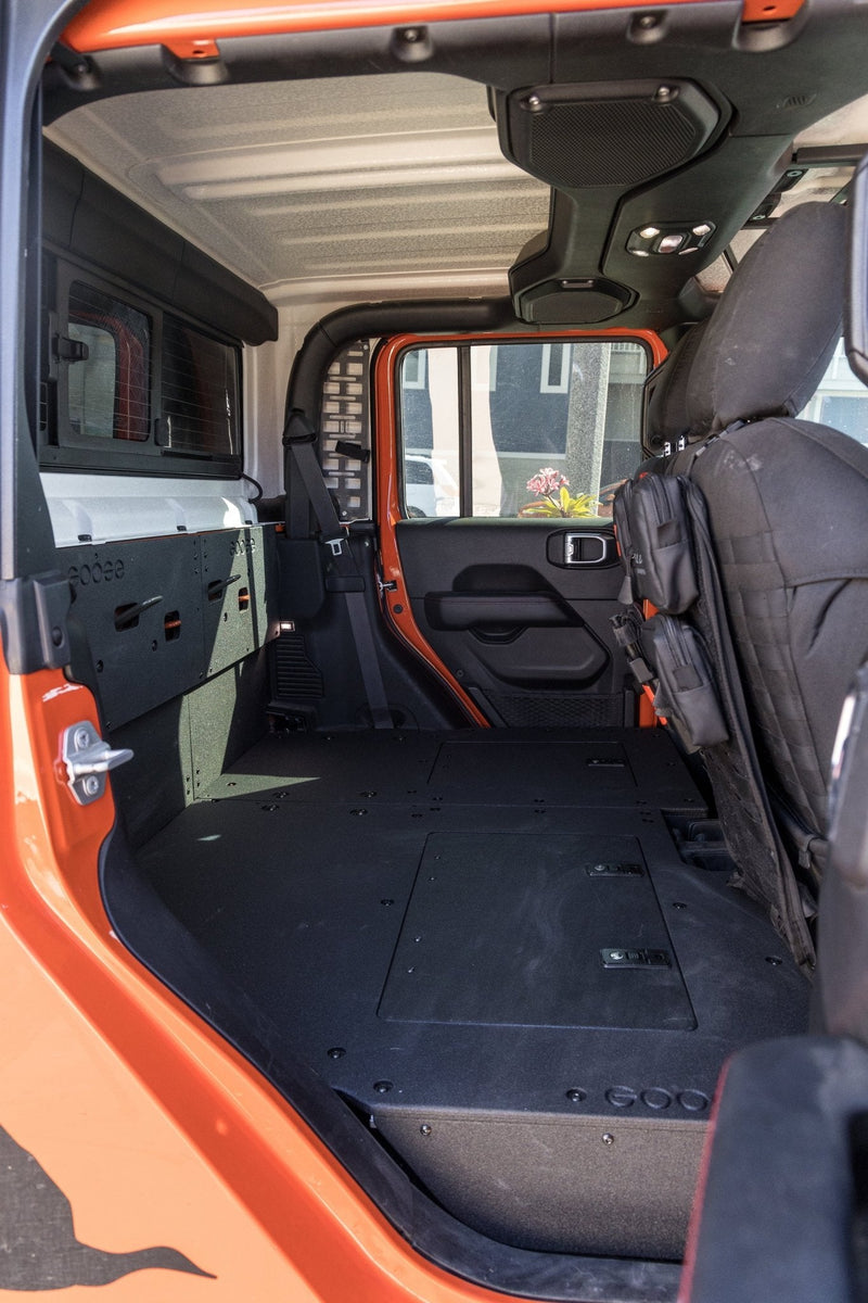Load image into Gallery viewer, Jeep Gladiator 2019-Present JT 4 Door - Second Row Seat Delete Plate System - Extended Platform
