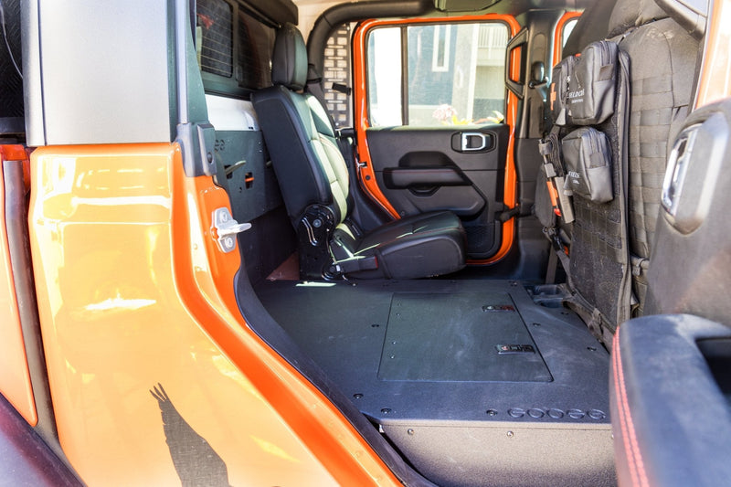 Load image into Gallery viewer, Jeep Gladiator 2019-Present JT 4 Door - Second Row Seat Delete Plate System - Extended Platform
