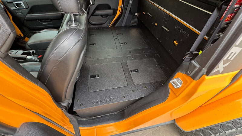 Load image into Gallery viewer, Jeep Gladiator 2019-Present JT 4 Door - Second Row Seat Delete Plate System - High Platform
