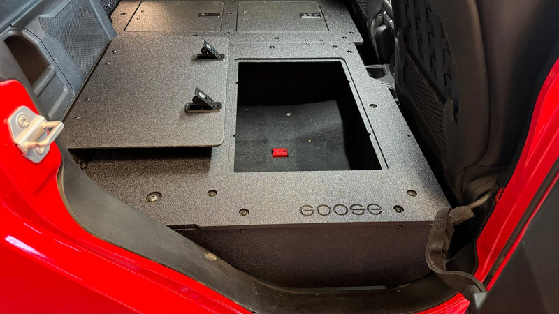 Load image into Gallery viewer, Jeep Gladiator 2019-Present JT 4 Door - Second Row Seat Delete Plate System - High Platform
