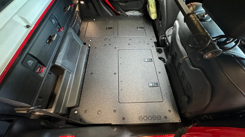 Load image into Gallery viewer, Jeep Gladiator 2019-Present JT 4 Door - Second Row Seat Delete Plate System - High Platform
