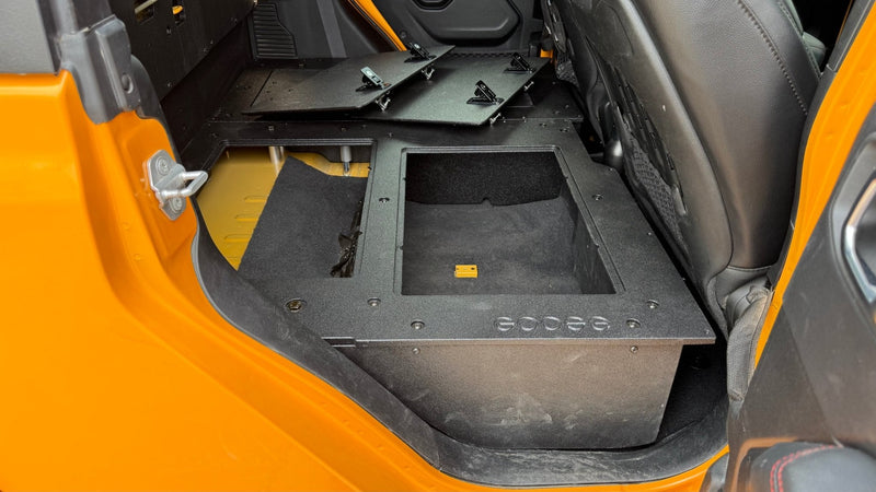 Load image into Gallery viewer, Jeep Gladiator 2019-Present JT 4 Door - Second Row Seat Delete Plate System - High Platform
