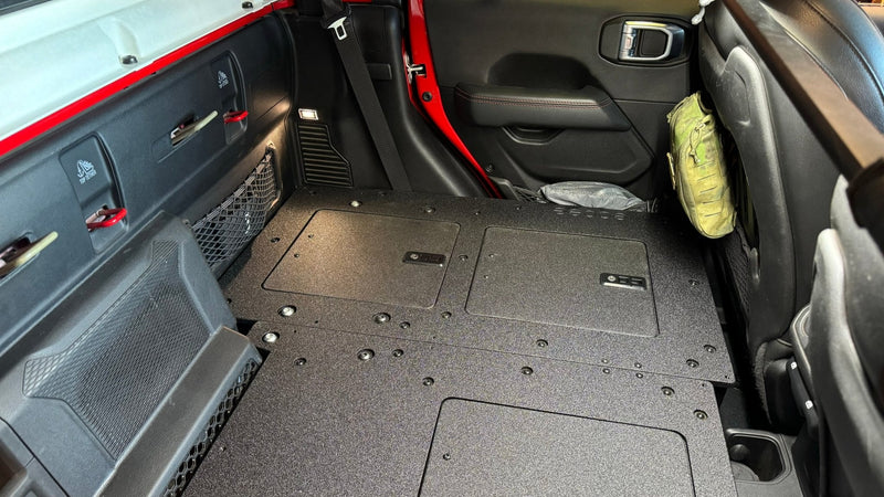 Load image into Gallery viewer, Jeep Gladiator 2019-Present JT 4 Door - Second Row Seat Delete Plate System - High Platform
