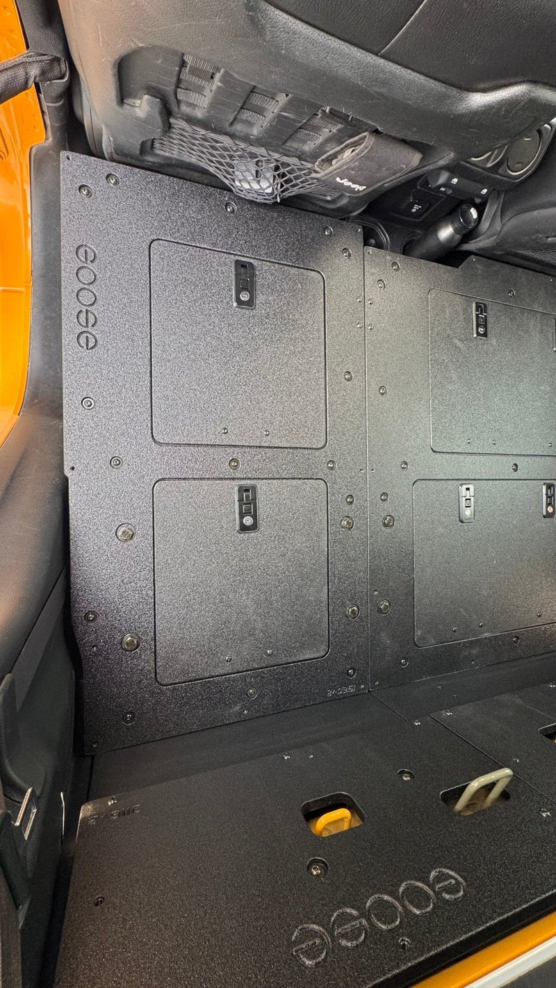 Load image into Gallery viewer, Jeep Gladiator 2019-Present JT 4 Door - Second Row Seat Delete Plate System - High Platform
