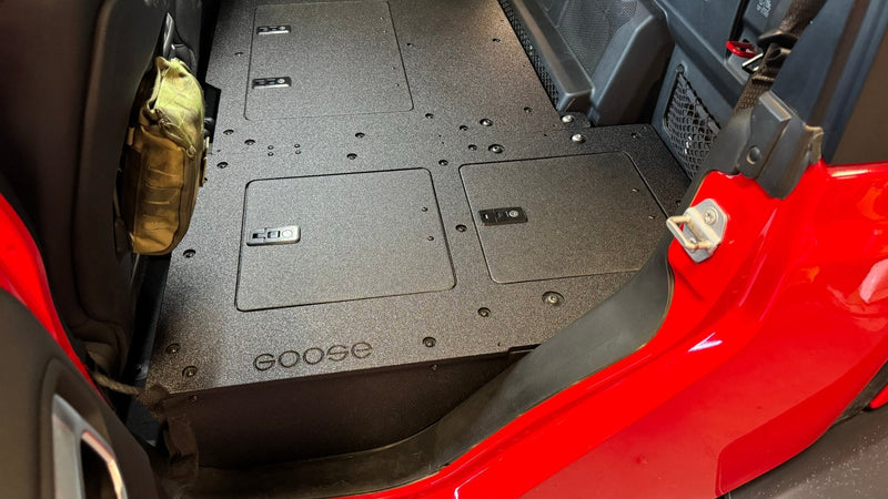 Load image into Gallery viewer, Jeep Gladiator 2019-Present JT 4 Door - Second Row Seat Delete Plate System - High Platform
