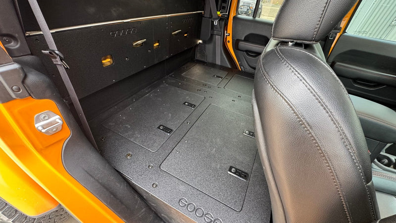 Load image into Gallery viewer, Jeep Gladiator 2019-Present JT 4 Door - Second Row Seat Delete Plate System - High Platform
