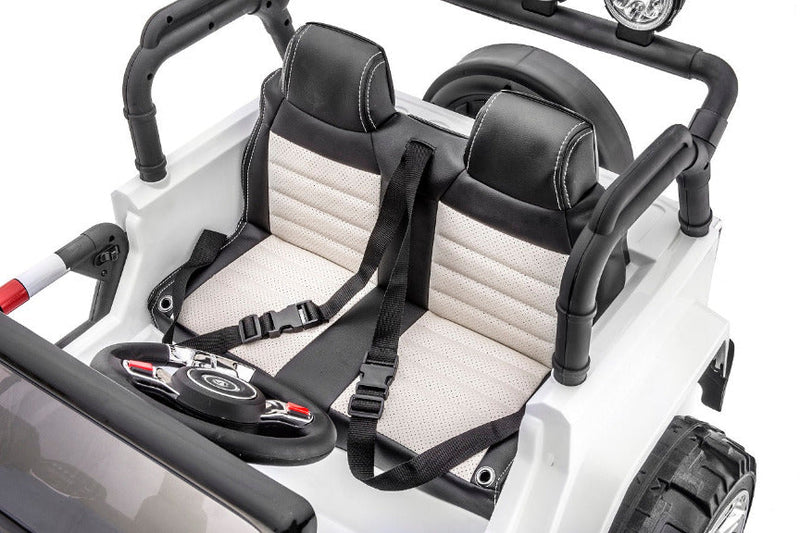 Load image into Gallery viewer, 24 Volt 2 Seater 4x4 Electric Ride On Jeep Style Rubber Tires Fully Loaded Truck UTV ATV For Kids W/Magic Cars® Wireless Parental Control
