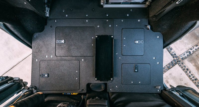Load image into Gallery viewer, Legacy Product - Jeep Wrangler 2007-2018 JKU 4 Door - Second Row Seat Delete Plate System
