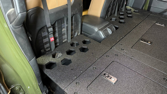 Jeep Wrangler 2018-2023 JLU 4 Door - Second Row Seat Delete Plate System - 8" or 10" Module Based