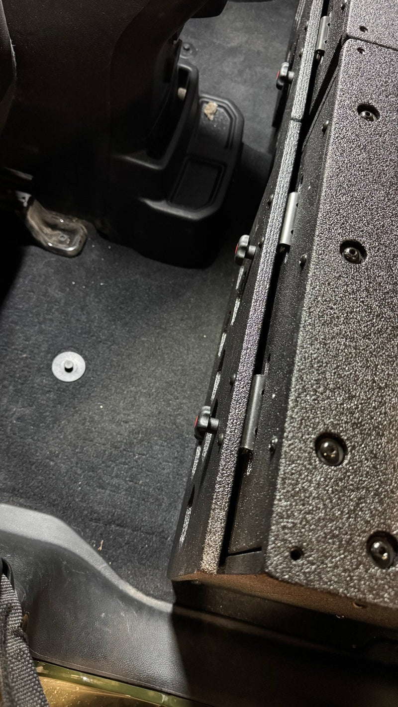 Load image into Gallery viewer, Jeep Wrangler 2018-2023 JLU 4 Door - Second Row Seat Delete Plate System - 8" or 10" Module Based
