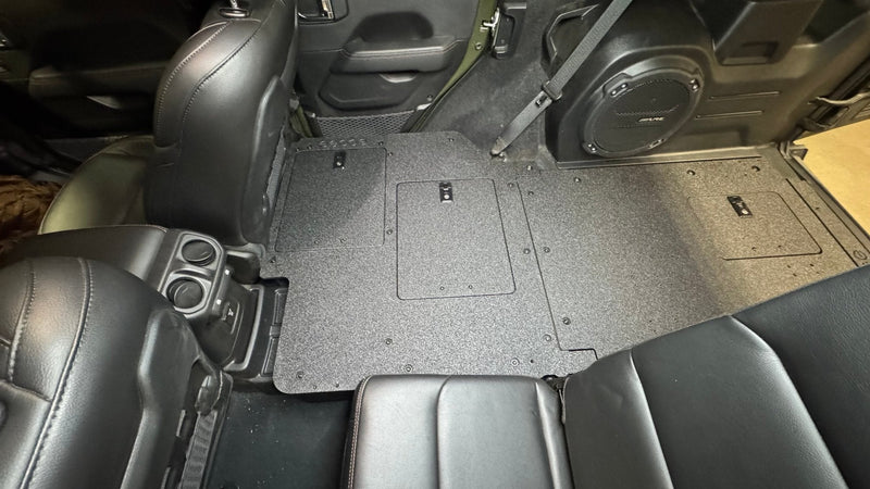 Load image into Gallery viewer, Jeep Wrangler 2024-Present JLU 4 Door - Second Row Seat Delete Plate System - V2
