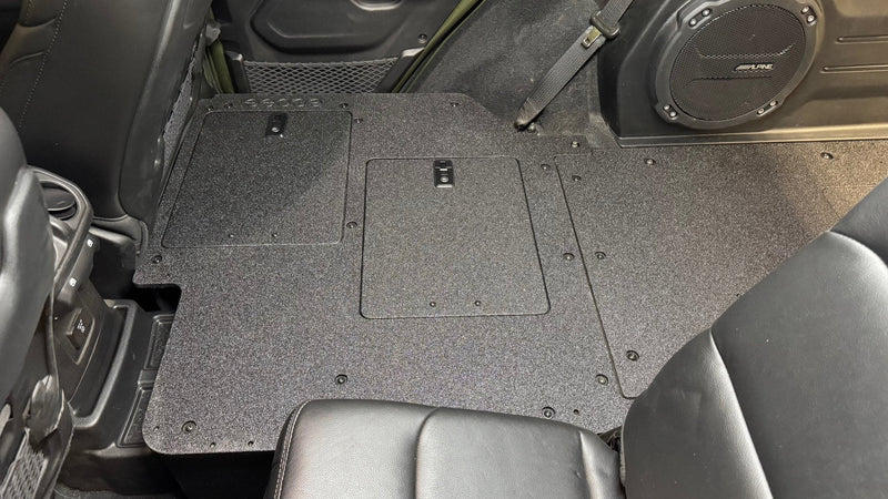 Load image into Gallery viewer, Jeep Wrangler 2024-Present JLU 4 Door - Second Row Seat Delete Plate System - V2
