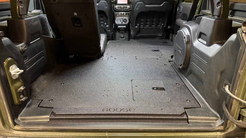 Load image into Gallery viewer, Jeep Wrangler 2018-2023 JLU 4 Door - Second Row Seat Delete Plate System - V2
