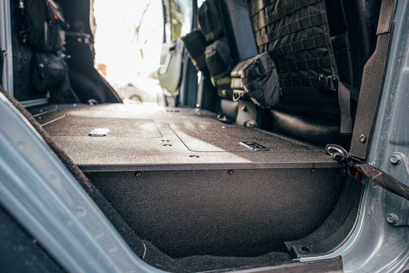 Load image into Gallery viewer, Legacy Product - Jeep Wrangler 4 Door Second Row Seat Delete Plate System - Infill Panels
