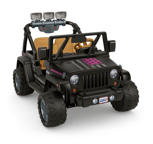 Jeep Wrangler Freedom Ride-On Toy Car with Fog Lights and Sounds - 12 Volt Power Wheels